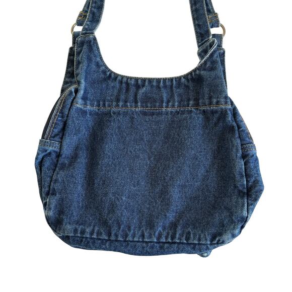 Via Penny Lane Reworked Apparel QUEEN Upcycled Denim Purse OS Bag - Picture 6 of 7